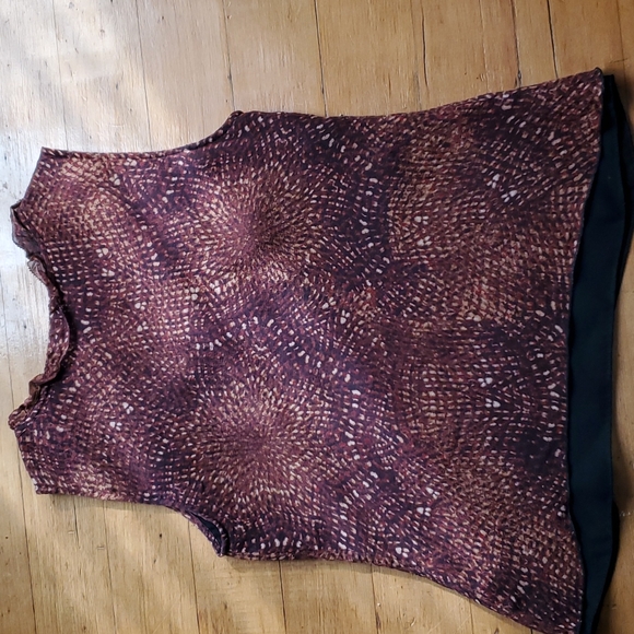 snakeskin print lined silk tank, 2P - Picture 2 of 7